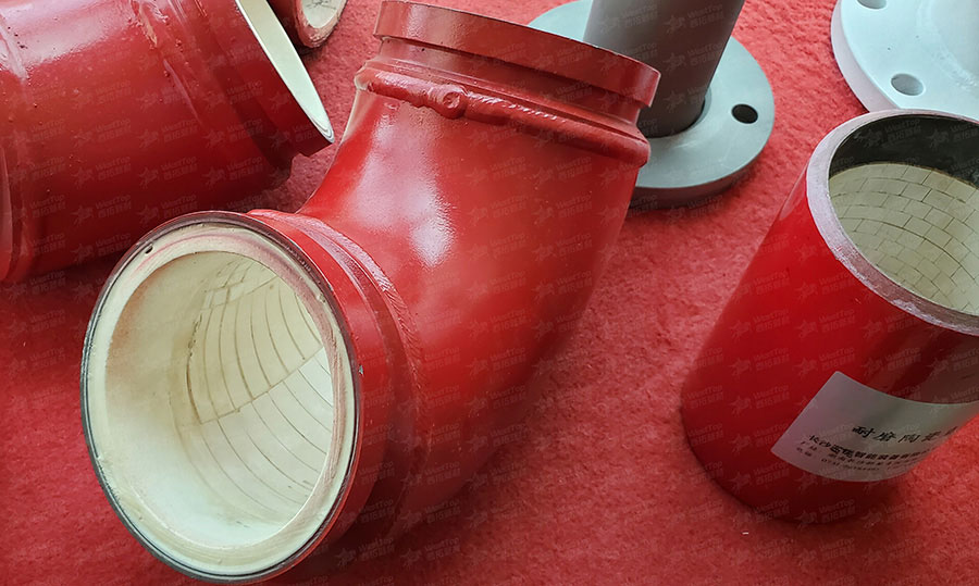 高效耐用的耐磨陶瓷内衬混凝土泵管件