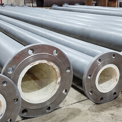 电厂输灰为什么要用耐磨陶瓷管道