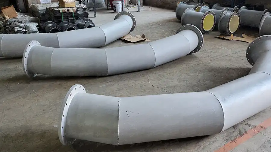 耐磨陶瓷弯头的弯曲半径(R值)