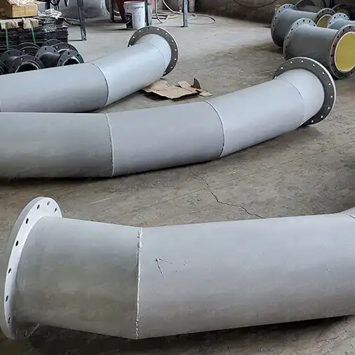 耐磨陶瓷弯头的弯曲半径（R值）与磨损寿命的关系